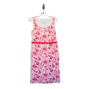 Ann Taylor Loft Pink Floral Dress Size 6